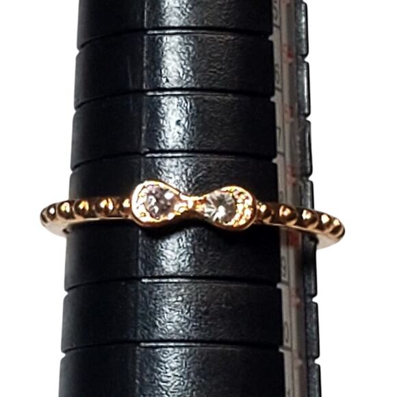 Copper Tone Dainty Stackable Ring Minimalist Basic Sz 8.5 Unsigned - Picture 1 of 6